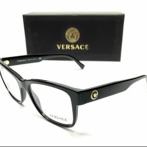 Men’s Versace glasses Black/with gold emblem